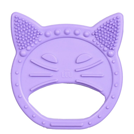 LUU Kids Gryzak Dla Dzieci Luuisa The Cat Purple - Yooglo