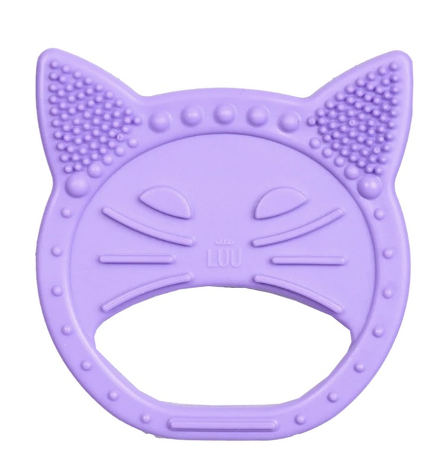 LUU Kids Gryzak Dla Dzieci Luuisa The Cat Purple - Yooglo