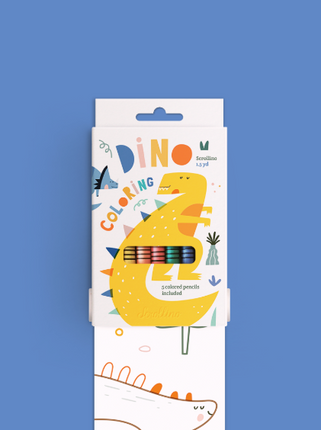 Scrollino DINO Coloring - Yooglo