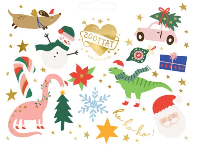 Tatuaże zmywalne Ho ho ho!, mix - Yooglo