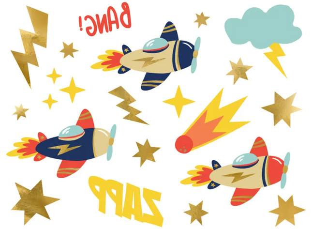 Tatuaże Samoloty, mix wzorów - Yooglo