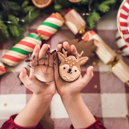 Wykrawacze do ciastek Merry Christmas, srebrny (1 op. / 6 szt.) - Yooglo