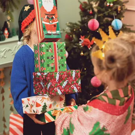 Torebka na prezenty Mikołaj, 11x36x10 cm, mix - Yooglo