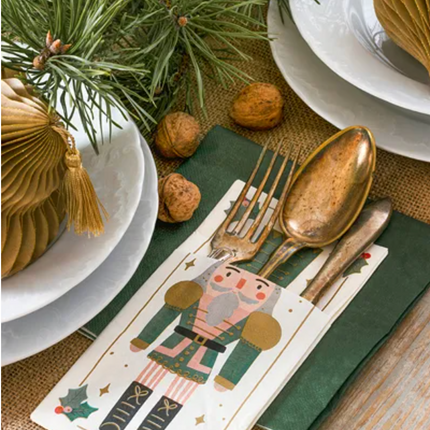 Kieszonka na sztućce Dziadek do orzechów, 10x20 cm, mix (1 op. / 6 szt.) - Yooglo