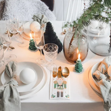 Kieszonka na sztućce Dziadek do orzechów, 10x20 cm, mix (1 op. / 6 szt.) - Yooglo