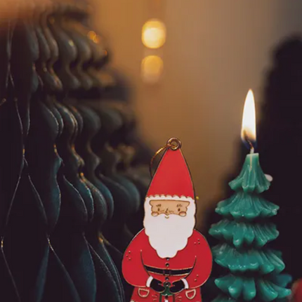 Świeca Choinka, 10 cm, ciemny zielony - Yooglo