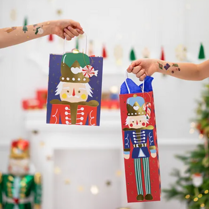 Torebka na prezenty Dziadek do orzechów, mix, 18x25x10.5cm - Yooglo