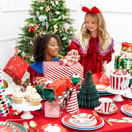 Bombka papierowa honeycomb Choinka, butelkowa zieleń, 20cm - Yooglo