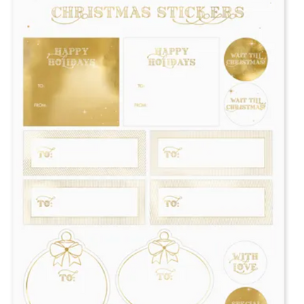 Naklejki Christmas, złoty - Yooglo