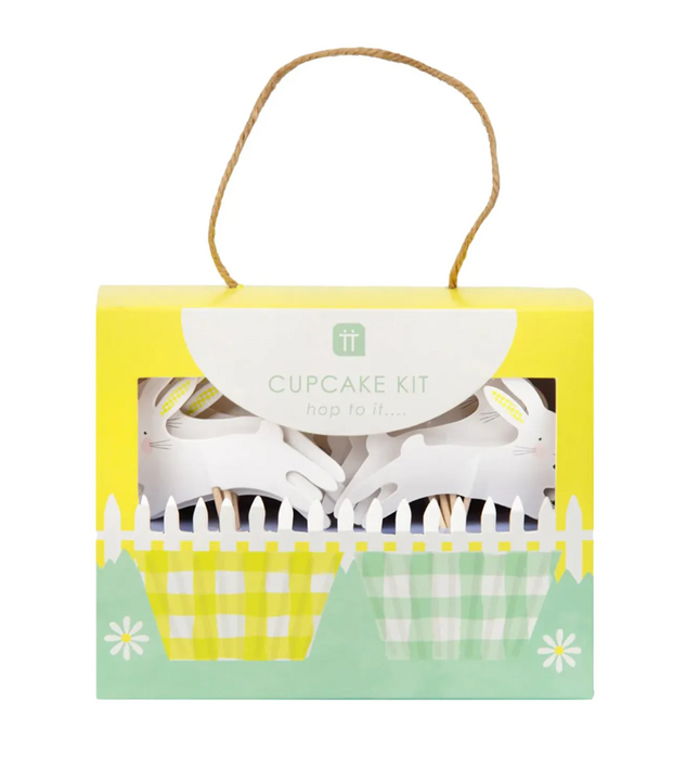Zestaw do babeczek wielkanocnych Bunny Cupcake Kit - króliczki - Yooglo