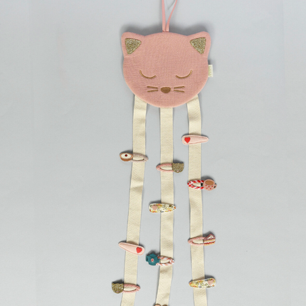 Wieszak na spinki Clara Cat z trzema wstążkami - Yooglo