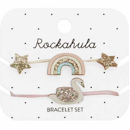 Zestaw bransoletek Enchanted Rainbow & Swan - Yooglo