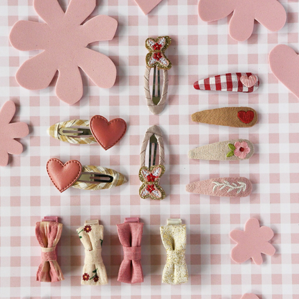 Zestaw małych spinek z kokardkami Wildflower - Yooglo