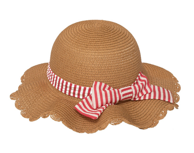 Kapelusz słomkowy z falbanką (3–6 lat) - Yooglo