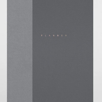 Papierniczeni Planner niedatowany KLASYK – antracyt - Yooglo