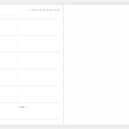 Papierniczeni Planner niedatowany Monolit - Yooglo