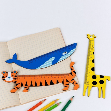 Rex London - Drewniana linijka, Płetwal błękitny - Yooglo