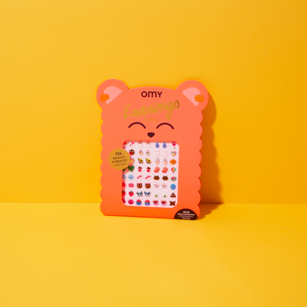 Kolczyki dla dzieci 104 sztuki - KAWAII - Yooglo