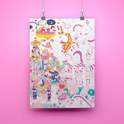 GIGANTYCZNA KOLOROWANKA 100x70 - LILY - Yooglo