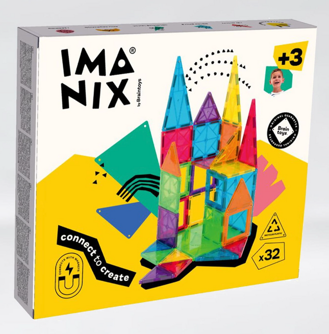 Imanix klocki magnetyczne CLASSIC 32 elem. - Yooglo