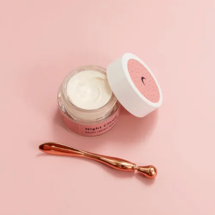 Złota szpatułka do kremu i masażer okolic oczu - Yooglo