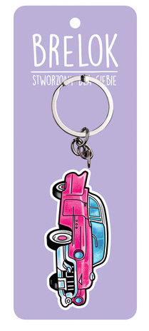 Brelok Rainbow 171 różowe auto - Yooglo