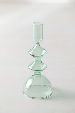 Zestaw 3 szklanych świeczników Nalyna - różne kolory - Yooglo