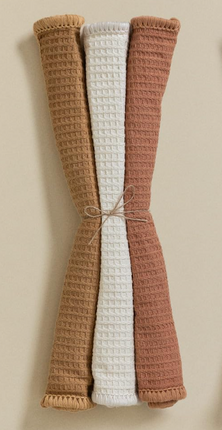 Zestaw 3 bawełnianych ścierek kuchennych Melnik - kolorowe - Yooglo