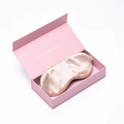 Jedwabna opaska do spania beż - Yooglo