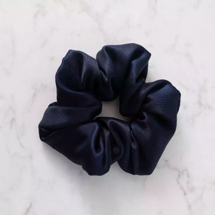 Jedwabne scrunchie - granat - Yooglo