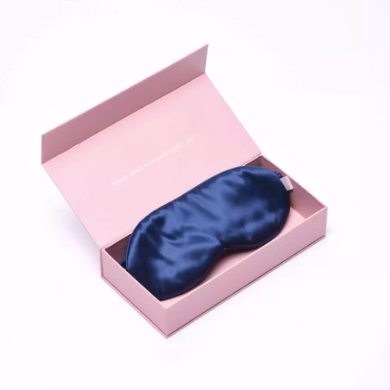 Jedwabna opaska do spania granat - Yooglo