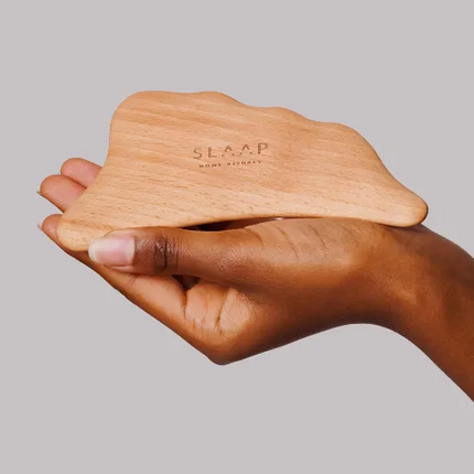 Drewniana szczotka do masażu biustu, szyi i dekoltu - Yooglo