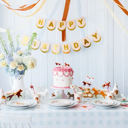 Talerzyki Konie, 18 cm, mix - Yooglo