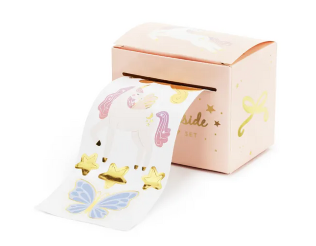 Naklejki Jednorożce na rolce w pudełku - Yooglo
