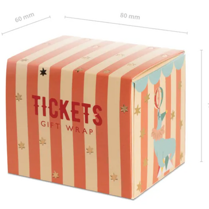 Naklejki "cyrk" na rolce w pudełku, bilety - Yooglo