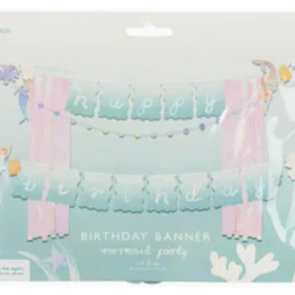 Baner Happy Birthday Syrenka, 130x100cm - Yooglo