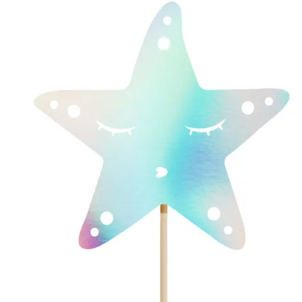 Toppery na tort Syrenka, opalizujący, 24,5cm - Yooglo