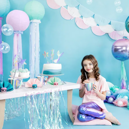 Toppery na tort Syrenka, opalizujący, 24,5cm - Yooglo