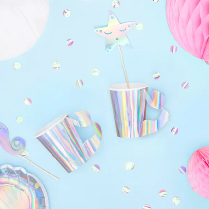 Kubeczki Syrenka, opalizujący, 220ml - Yooglo