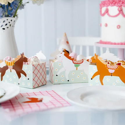 Pudełka na przekąski Konie, mix. - Yooglo