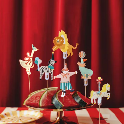 Dekoracje do muffinek Cyrk