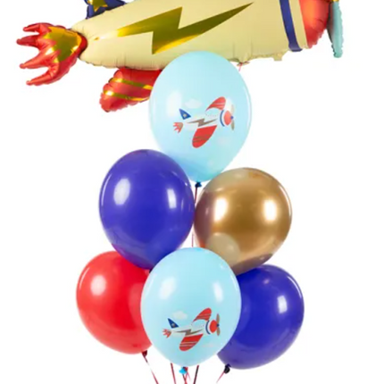 Balony 30 cm, Samolot, Pastel Light Blue opak. 50szt.