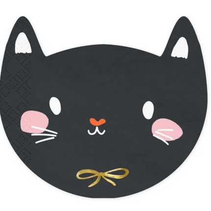 Serwetki Kotek czarny