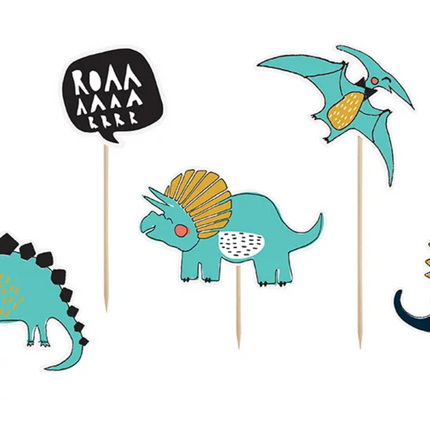 Toppery na tort Dinozaury