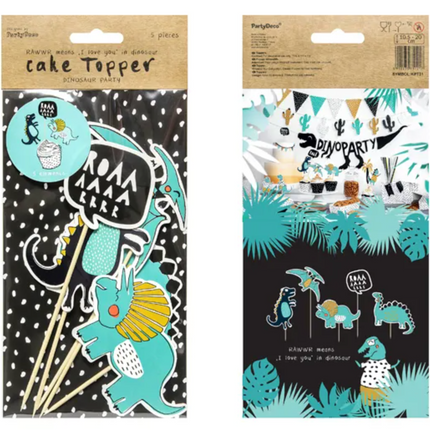 Toppery na tort Dinozaury