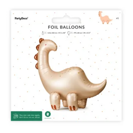 Balon foliowy stojący Brontozaur 91x85cm