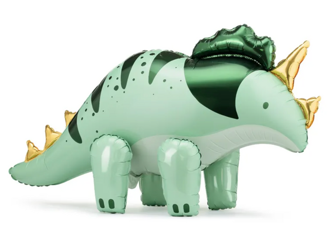 Balon foliowy Triceratops, 101x60.5cm, zielony
