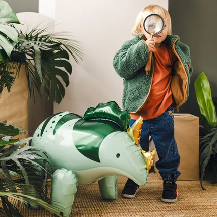 Balon foliowy Triceratops, 101x60.5cm, zielony