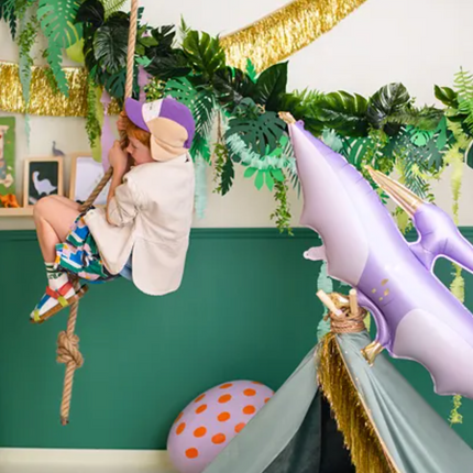 Balon foliowy Pterodaktyl, 120x62 cm, fioletowy