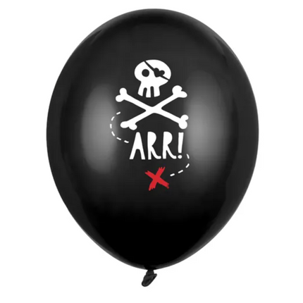 Balony 30cm, Piraci, Pastel Black